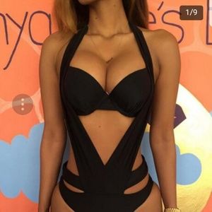 Black One Piece Swim suit